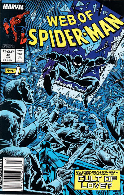 Web of Spider-Man 1985 #40 Newsstand ed. - back issue - $3.00