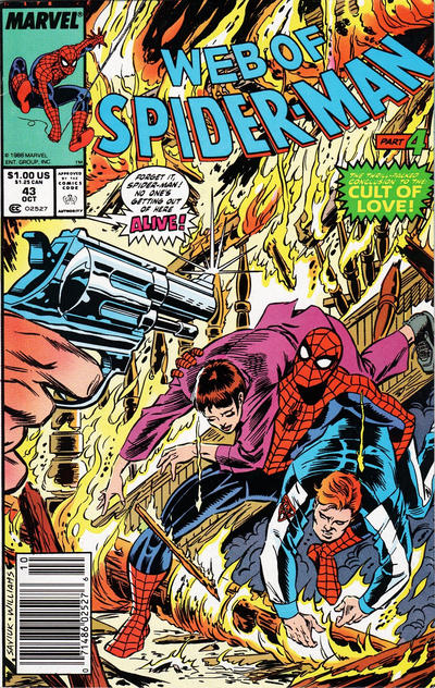 Web of Spider-Man 1985 #43 Newsstand ed. - back issue - $3.00