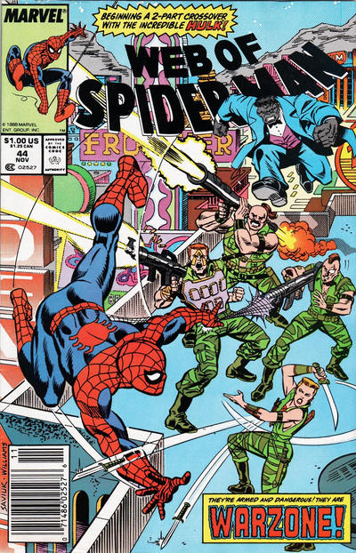 Web of Spider-Man 1985 #44 Newsstand ed. - back issue - $3.00