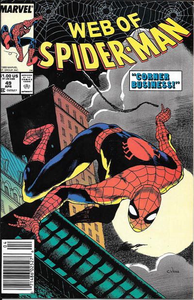Web of Spider-Man 1985 #49 Newsstand ed. - back issue - $3.00