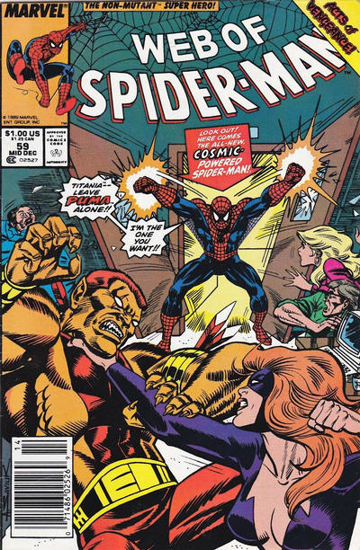 Web of Spider-Man 1985 #59 Newsstand ed. - back issue - $2.00