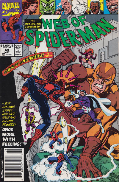 Web of Spider-Man 1985 #64 Newsstand ed. - back issue - $3.00