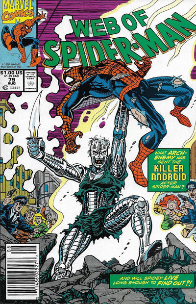 Web of Spider-Man 1985 #79 Newsstand ed. - back issue - $3.00