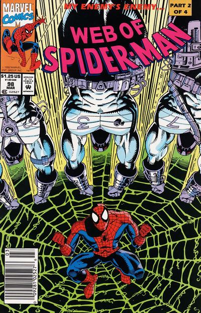 Web of Spider-Man 1985 #98 Newsstand ed. - back issue - $3.00