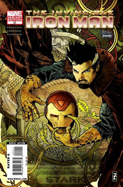 Invincible Iron Man 2008 #22 Variant Edition - back issue