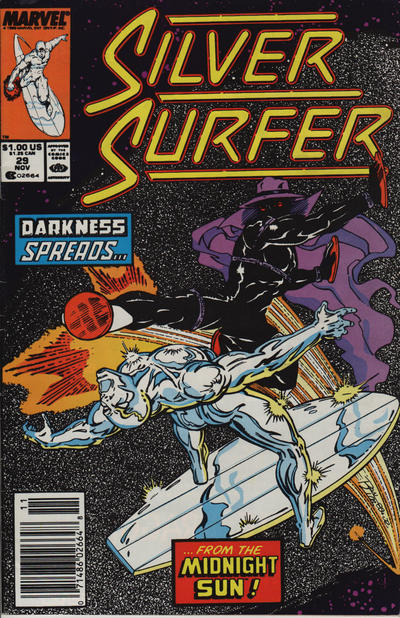 Silver Surfer 1987 #29 Newsstand ed. - back issue - $3.00