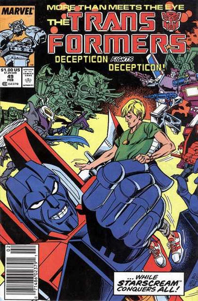 The Transformers 1984 #49 Newsstand ed. - back issue - $4.00
