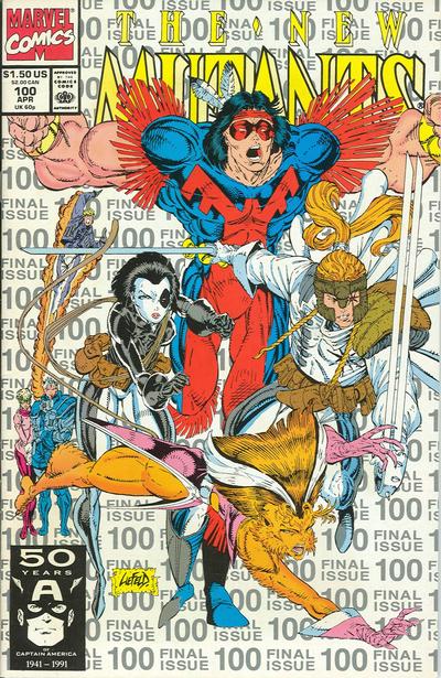 The New Mutants 1983 #100 Third Printing "Silver" - back issue - $10.00