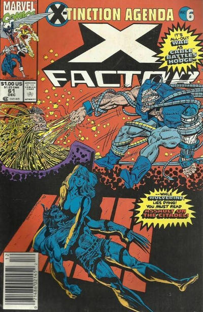 X-Factor 1986 #61 Newsstand ed. - back issue - $3.00