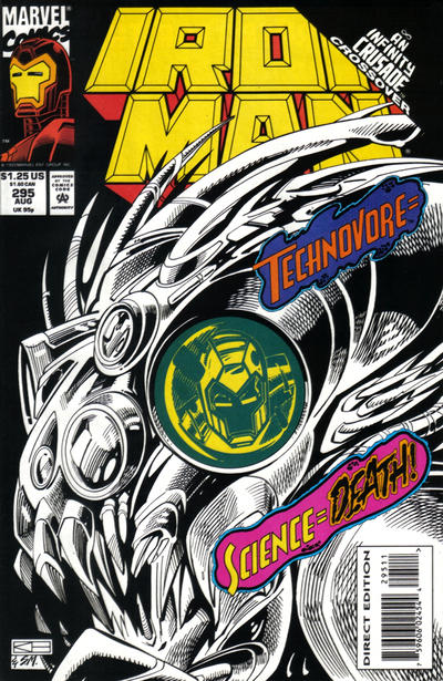 Iron Man 1968 #295 Direct ed. - back issue - $3.00