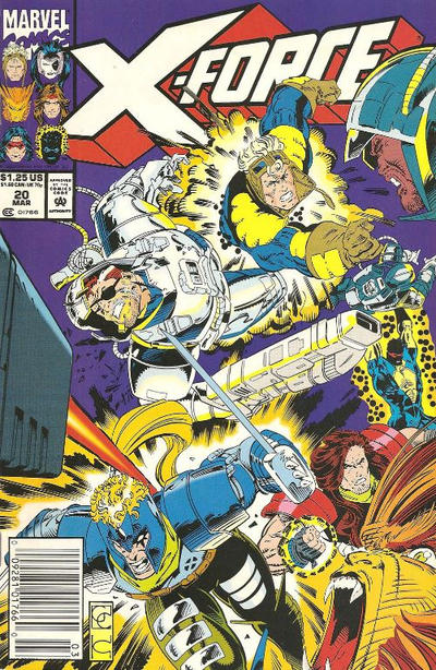 X-Force 1991 #20 Newsstand ed. - back issue - $3.00