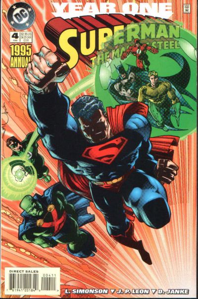 Superman: The Man of Steel Annual 1992 #4 Direct Sales - back issue - $3.00