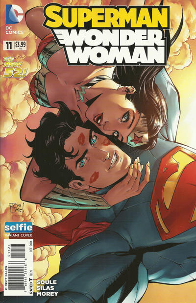 Superman / Wonder Woman 2013 #11 Selfie Cover Signed by Charles Soule - back issue - $40.00