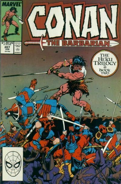 Conan the Barbarian 1970 #207 Direct ed. - back issue