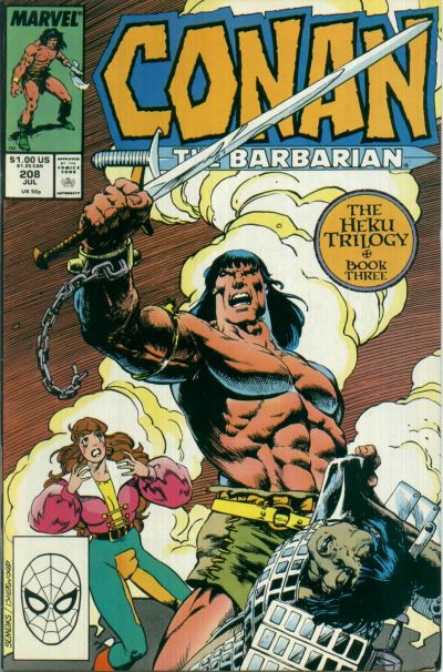 Conan the Barbarian 1970 #208 Direct ed. - back issue