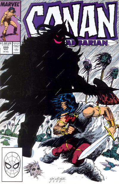 Conan the Barbarian 1970 #209 Direct ed. - back issue