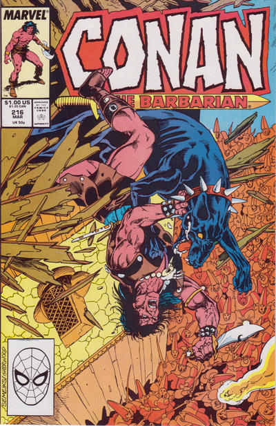 Conan the Barbarian 1970 #216 Direct ed. - back issue