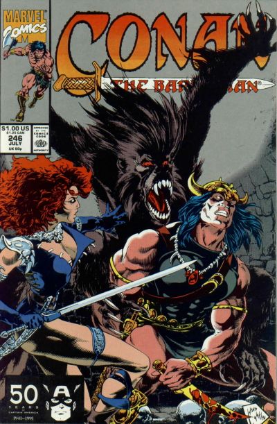 Conan the Barbarian 1970 #246 Direct ed. - back issue