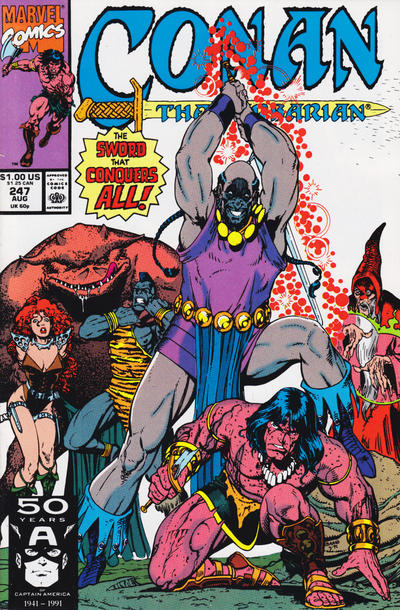 Conan the Barbarian 1970 #247 Direct ed. - back issue - $4.00