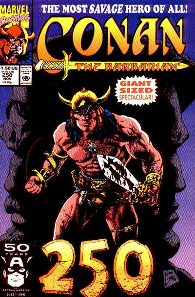 Conan the Barbarian 1970 #250 Direct ed. - back issue