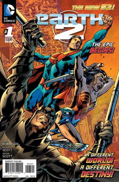 Earth 2 2012 #1 Bryan Hitch Cover - back issue