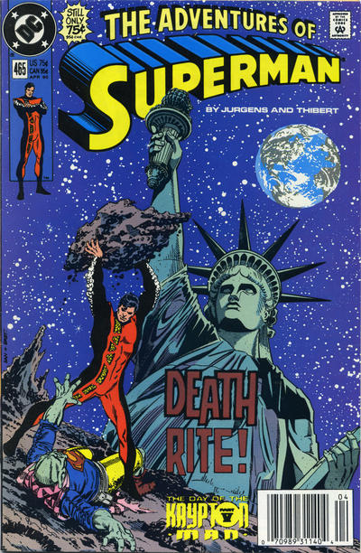 Adventures of Superman 1987 #465 Newsstand ed. - back issue - $10.00