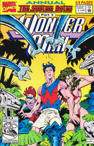 Wonder Man Annual 1992 #1 Direct ed. - back issue - $4.00