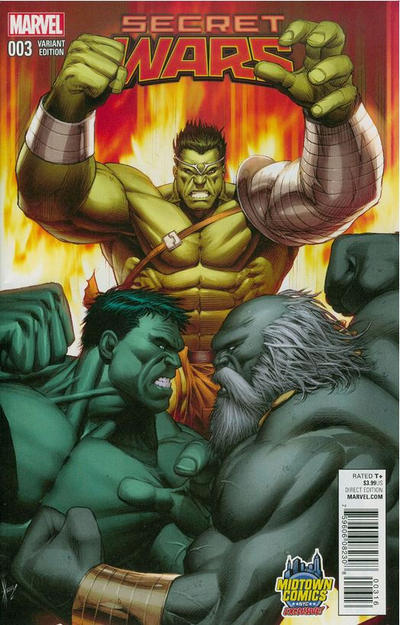 Secret Wars 2015 #3 Midtown Comics Exclusive Dale Keown Planet Hulk Variant - back issue - $10.00