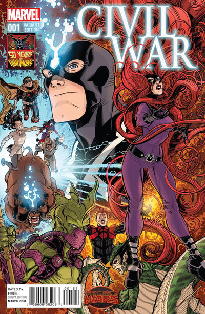 Civil War 2015 #1 Incentive Tim Bradstreet Inhumans 50th Anniversary Variant - back issue - $3.00