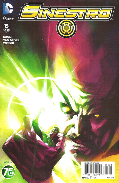 Sinestro 2014 #15 Green Lantern 75th Anniversary Cover - back issue - $1.00