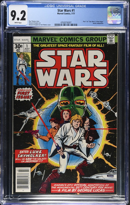 CGC UNIVERSAL GRADE 9.2 Star Wars #1 7/77