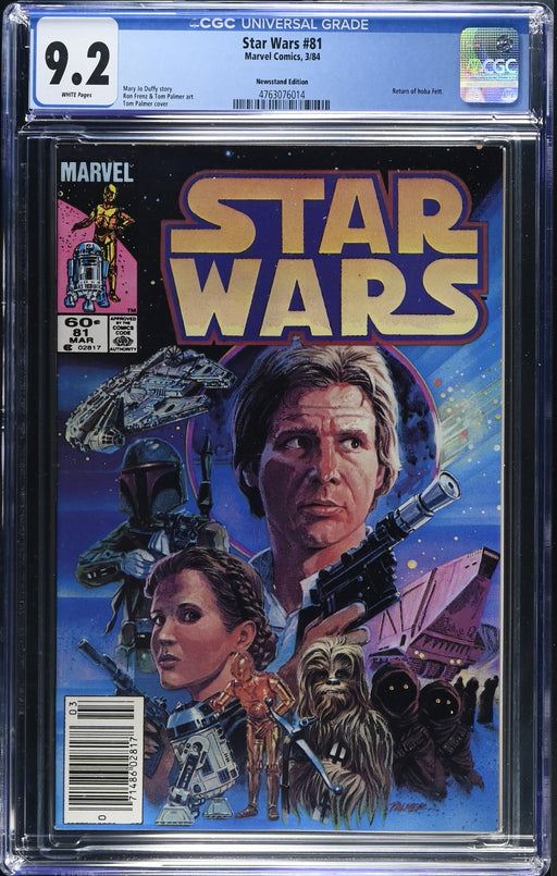 CGC UNIVERSAL GRADE 9.2 Star Wars #81 3/84