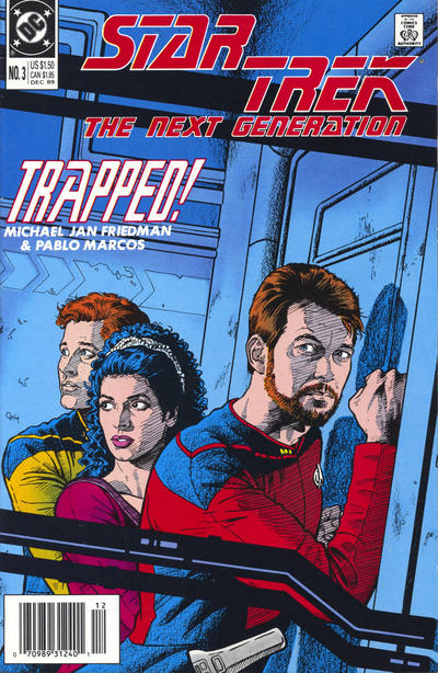 Star Trek: The Next Generation 1989 #3 Newsstand ed. - back issue - $3.00