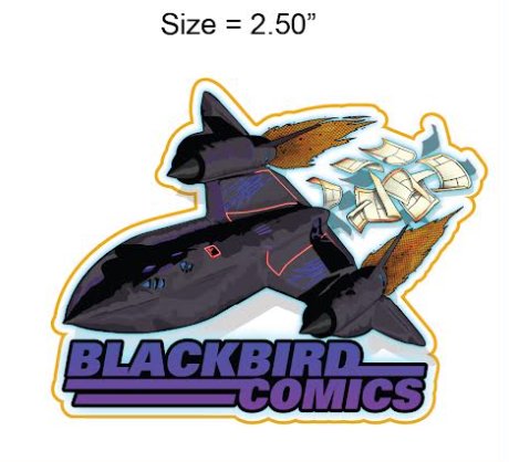 Blackbird Comics Logo Pin - Plane