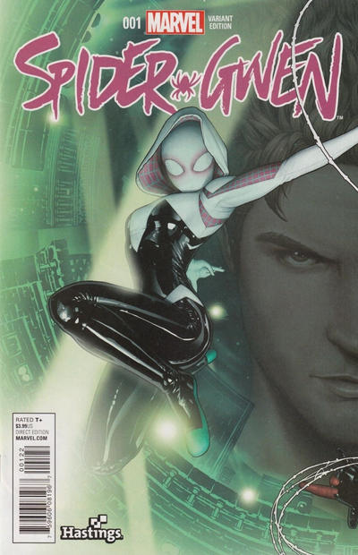 Spider-Gwen 2015 #1 Variant Edition - Hastings Exclusive - John Tyler Christopher Connecting Cover - back issue - $10.00