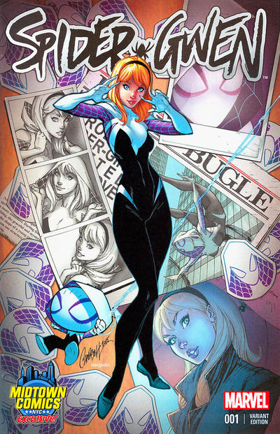 Spider-Gwen 2015 #1 Variant Edition - Midtown Comics Exclusive! - J. Scott Campbell Cover - back issue - $10.00