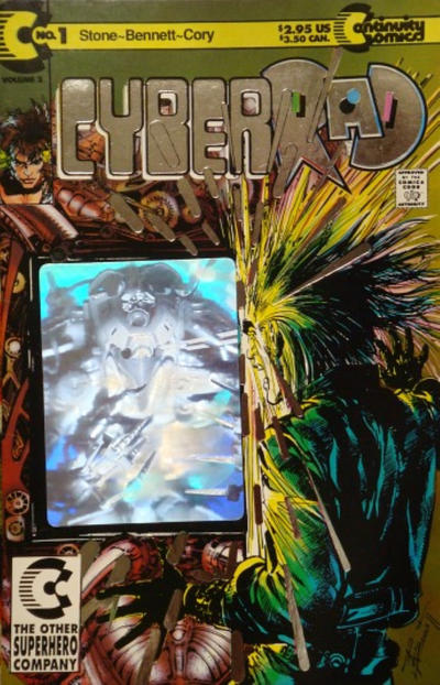CyberRad 1992 #1 Silver Foil Edition - back issue - $3.00