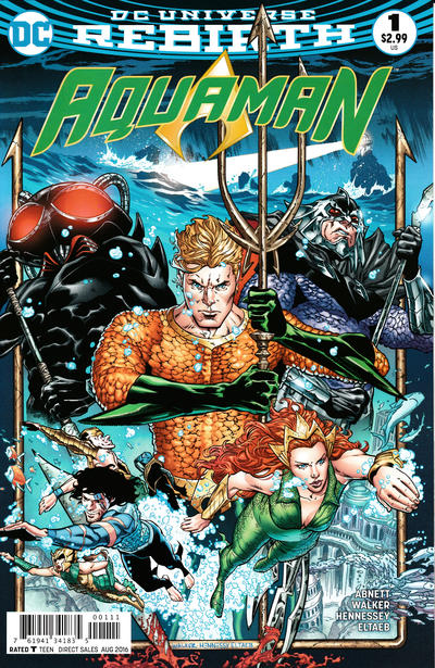 Aquaman 2016 #1 Brad Walker / Drew Hennessy Cover - back issue - $3.00