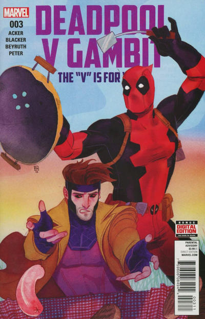Deadpool v Gambit 2016 #3 Kevin Wada - back issue - $4.00