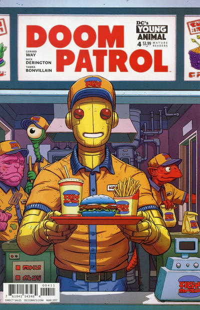 Doom Patrol 2016 #4 Nick Derington Cover - back issue - $4.00