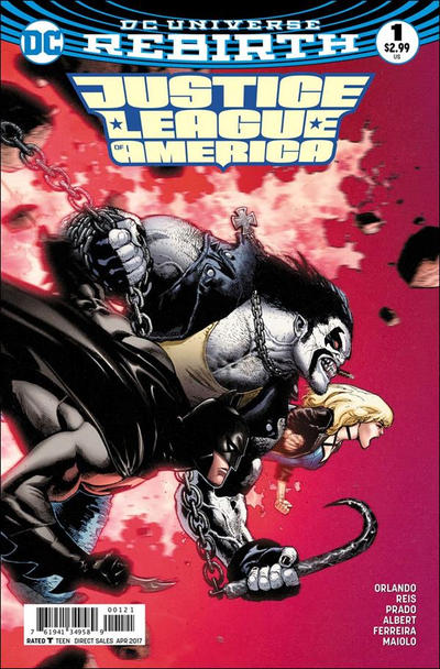 Justice League of America 2017 #1 Mark Brooks Cover - back issue - $3.00