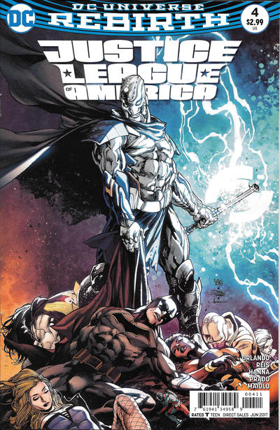 Justice League of America 2017 #4 Ivan Reis & Joe Prado Cover - back issue