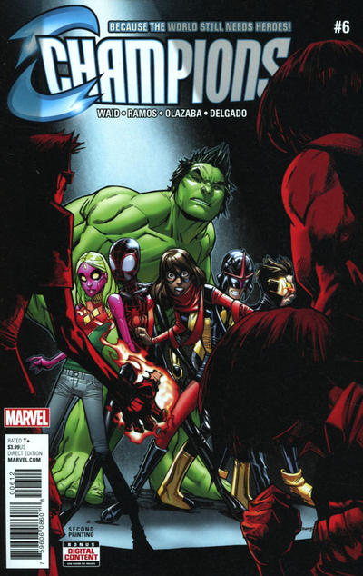 Champions 2016 #6 Second Printing Variant - back issue - $5.00
