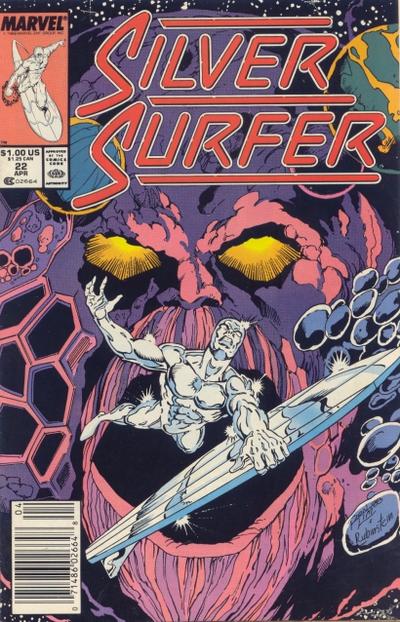 Silver Surfer 1987 #22 Newsstand ed. - back issue - $2.00