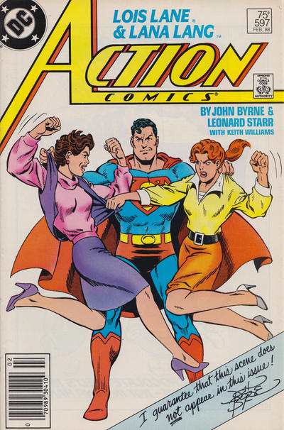 Action Comics 1938 #597 Newsstand ed. - back issue - $4.00