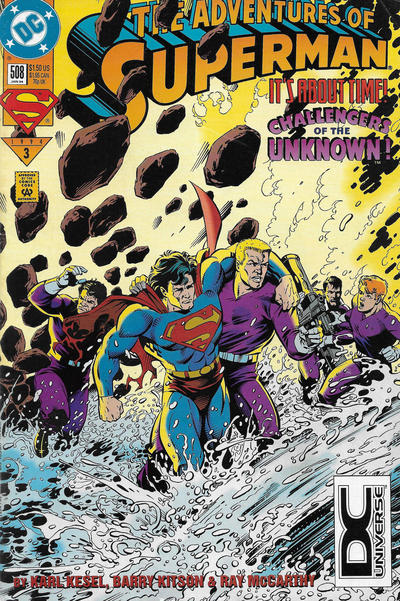 Adventures of Superman 1987 #508 DC Universe Corner Box - back issue