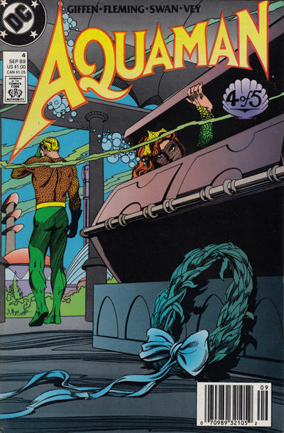 Aquaman 1989 #4 Newsstand ed. - back issue - $2.00