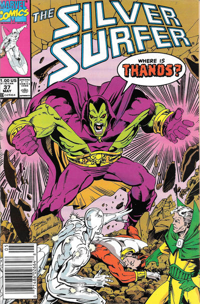 Silver Surfer 1987 #37 Newsstand ed. - back issue - $3.00