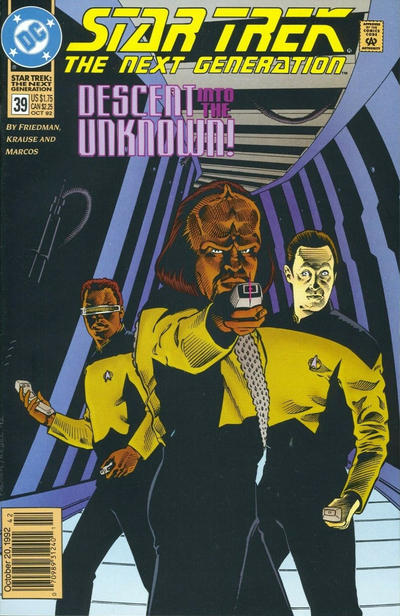 Star Trek: The Next Generation 1989 #39 Newsstand ed. - back issue - $3.00