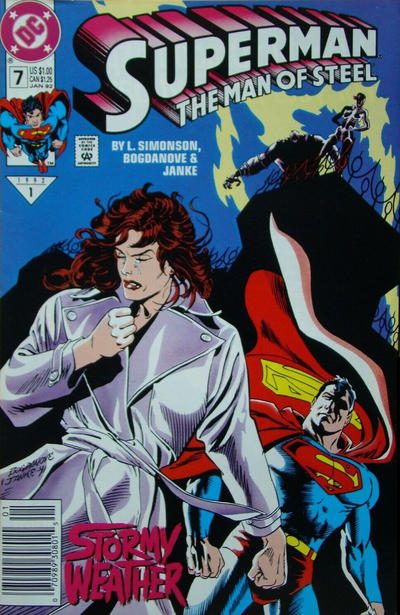 Superman: The Man of Steel 1991 #7 Newsstand ed. - back issue - $3.00